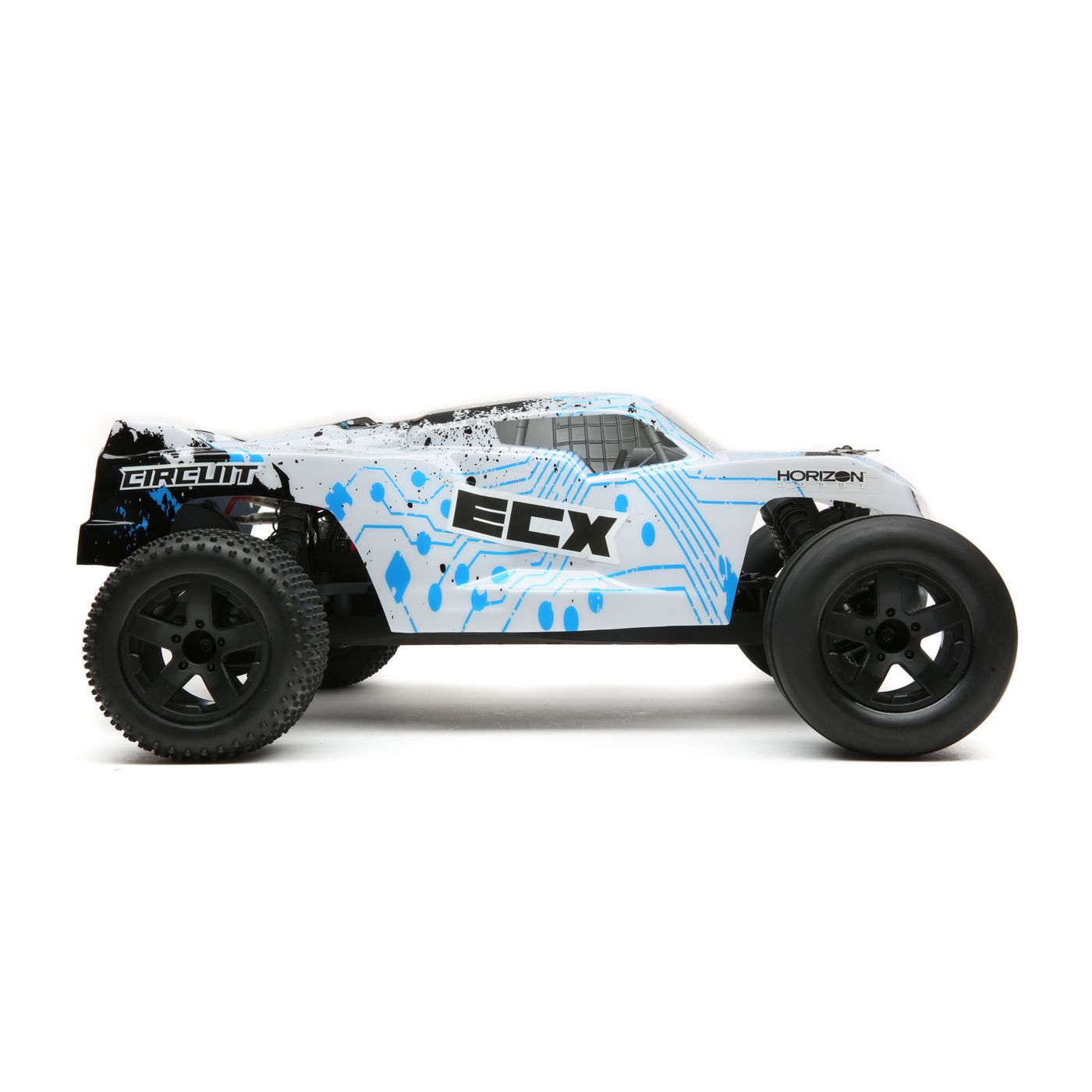 ECX Circuit, Ruckus, and Torment remote-controlled model vehicles
